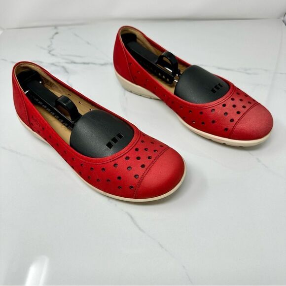 Hotter Livvy Perforated Leather Loafers- Size 6.5 - Picture 1 of 13